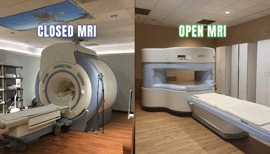 open vs closed mri